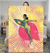 Surfing 1 12 Sherpa Blanket - Beyond T-shirts